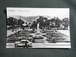 Postcard, Romania, Petroșani, Petroșany, Piata Gării Memorial, Park View, 1960-