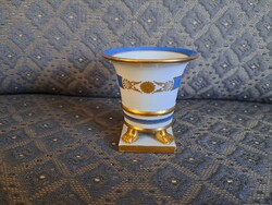 Antik Herendi kék D'or kaktusz kaspó, váza