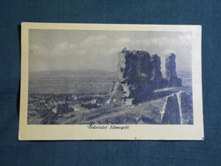 Képeslap,Sümeg,vár,városi látkép,részlet,1950-