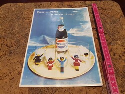 Retro nagyméretű pepsi cola üdítős matrica levonó trafikárú szocreál kiváló árúk fóruma coca