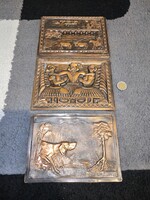 Fali kép szett. (Bronz vagy réz)