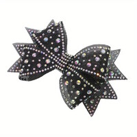 Esküvői, menyasszonyi, alkalmi cipődísz, cipőklipsz ES-CK47 fekete