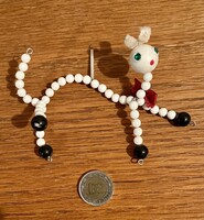 Régi, retro ,üveg  Karácsonyfadísz macska