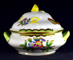 HERENDI CITROM FOGÓS VIKTÓRIA MINTÁS PORCELÁN BONBONIER - DOBOZ