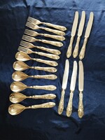 Ezüstözött Étkészlet 18db