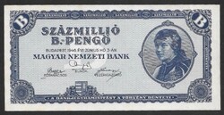 100 millió B. pengő 1946 AUNC
