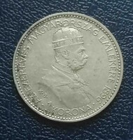 1896 Ferenc József Millenniumi 1 korona Nagyon Szép !!!