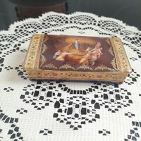 Cseh AltWien mitológia jelenetes porcelán dobozka