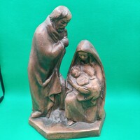 Ritka gyűjtői Káldor Aurél Terrakotta kerámia Kisplasztika