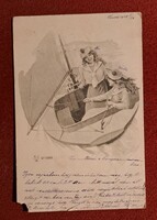 Szatmár-Kassa 1902 postcard