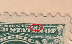 1902. USA, képeslap Franklin 1 centes bélyegekkel, nyomólemez-hibával! NAGYON RITKA!