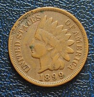 USA indián fejes 1 cent 1899 !