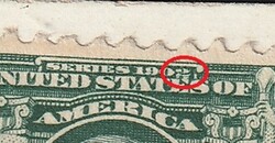 1902. USA, képeslap Franklin 1 centes bélyegekkel, nyomólemez-hibával! NAGYON RITKA!