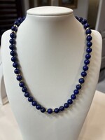 14 karátos arany,Lapis Lazuli gyöngy nyaklánc.