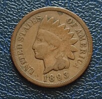 USA indián fejes 1 cent 1893 !