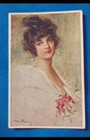 Postcard signed by Rezső Kiss, published by Madyar Rotophot Society, Budapest 1920