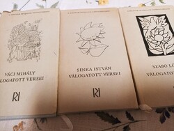 Sinka István, Szabó Lőrinc és Váci Mihály verseskötetek (3 darab)