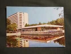 Képeslap,Románia,Mamaia,Majestic hotel,étterem látkép,részlet,1977-