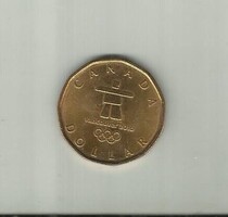 2010.- Canada- Vancouveri téli olimpia INUKSHUK LOONIE 1 dolláros érme