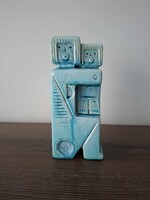 Zsolnay Alapmázas Török János Anya Gyerekével Könyvtámasz