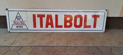ITALBOLT Áfész zománc nagyméretű tábla