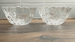 Walther glas német üveg tál,kínáló tál, 2 db