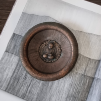 Bronz falidísz-   buddha relief