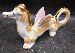 Zhel szovjet porcelán sárkány szobor, 14 cm-es nagyságú. 3990b
