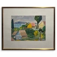 Nagybányai Nagy Zoltán (1904-1981) Rálátás a Balatonra /számlát adunk/