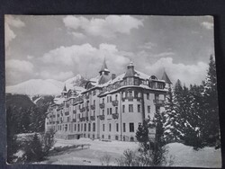 Régi képeslap Szlovákia Vysoké Tatry Tatranská Lomnica Grandhotel Praha