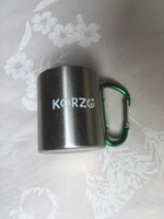 Fém színes karabineres bögre