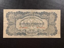 *** Ritka szimpla vonalas vöröshadsereg 20 pengő ***