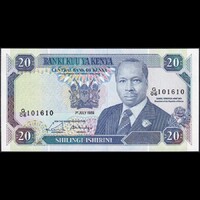 Kenya 20 Shillings 1989 P-25b UNC
