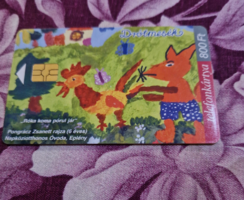 2001.- Drótmesék - Magyar Telefonkártya - Pongrácz Zsanett rajza.