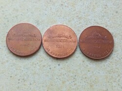 Magyar Nemzeti Bank 2004 Látogató Érme 3 db Magyarország