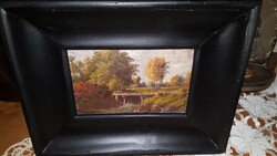 Karczaghy József  ( 1862  Arad ) - festőművészünk  szép, részletgazdag tájképét kínálom eladásra----