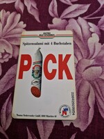 PICK-Magyar szalámis telefonkártya