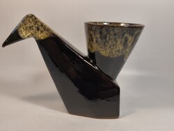 Mid Century Madár Alakú Kerámia Váza / Kaspó / Retró váza