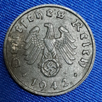 Német Harmadik Birodalom 1942. E  1 reichspfennig horogkereszttel (3131)