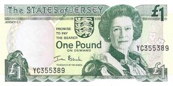1 font pound 2000 Jersey I.Black Erzsébet királynő 2 UNC.