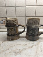 Zsolnay  porcelán sörös korsó eladó! 2 db
