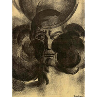 Ruzicskay György (1896-1993) Fej art deco stílusban /számlát adunk/