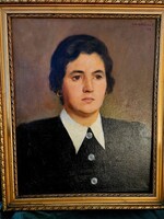 Kladács Alajos Biedermeier portré