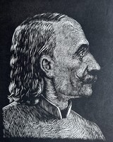 Mihály Fazekas Portrait (Woodcut) Famous Hungarian Poet, Hungarian Literature