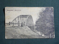 Képeslap,Szeghalom,Berettyó híd látkép,részlet, látkép,részlet,1920-