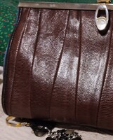 Antik kígyóbőr táska