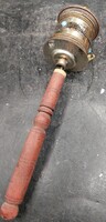 Tibeti buddhista imamalom(prayer wheel) féldrágakövekkel, antiq. 4105b