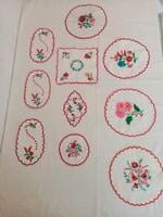 Hímzett terítők 60db