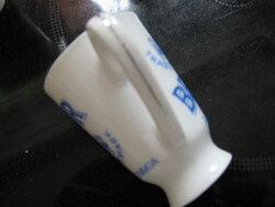 Ezüst szélű Becherovka likőrös pohár ritkaság