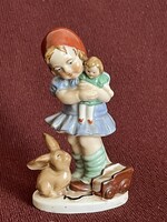 Bertram kislány nyuszival figura